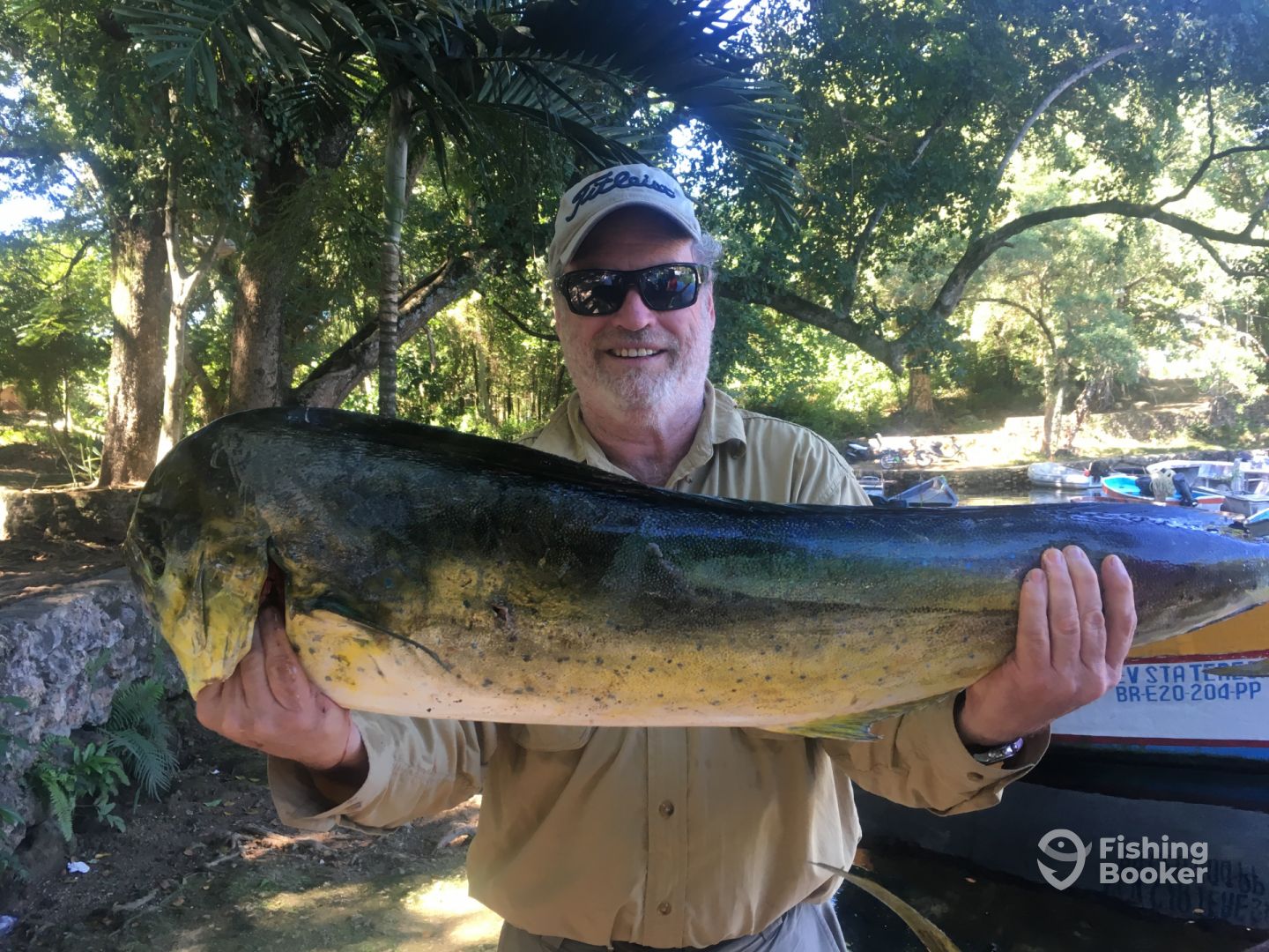Brett, holding what will soon become his dinner!