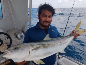 Hauraki Gulf kingfish at 90cm and a personal best