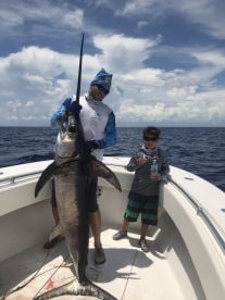 Swordfishing is as hot as it is Outside!
