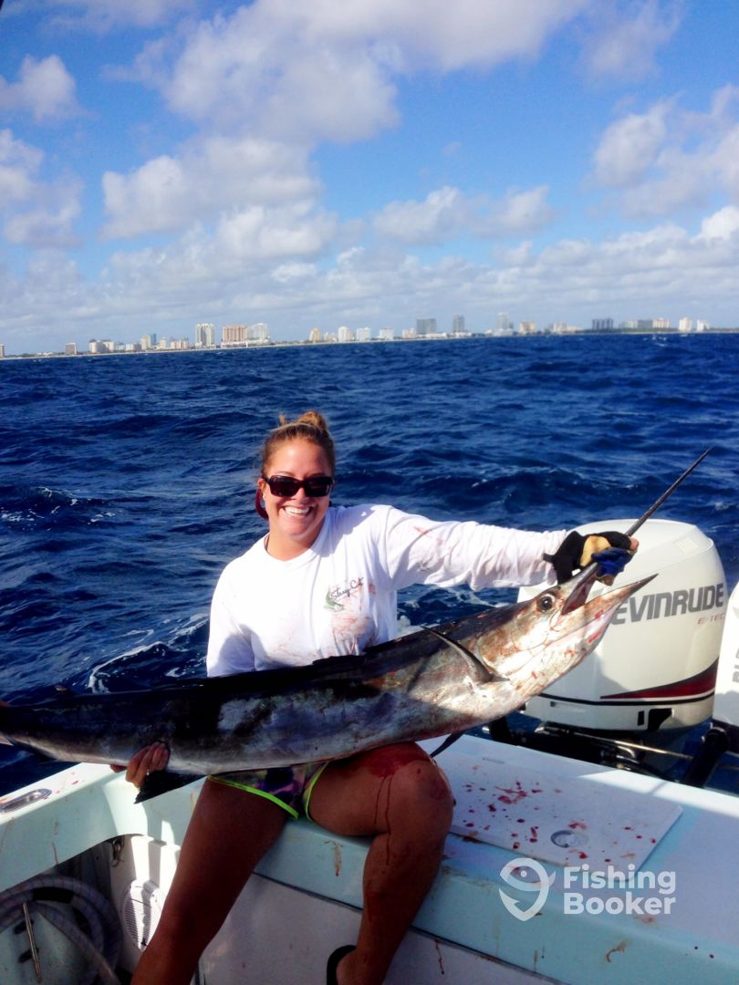 Margo and her first sailfish