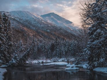 A view from our drive to the river during winter.