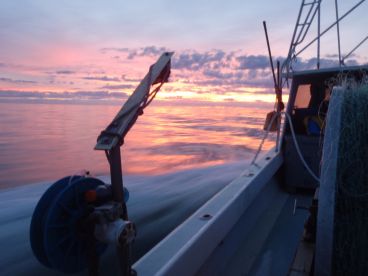 Hattears,NC Sunrise on a rare calm day