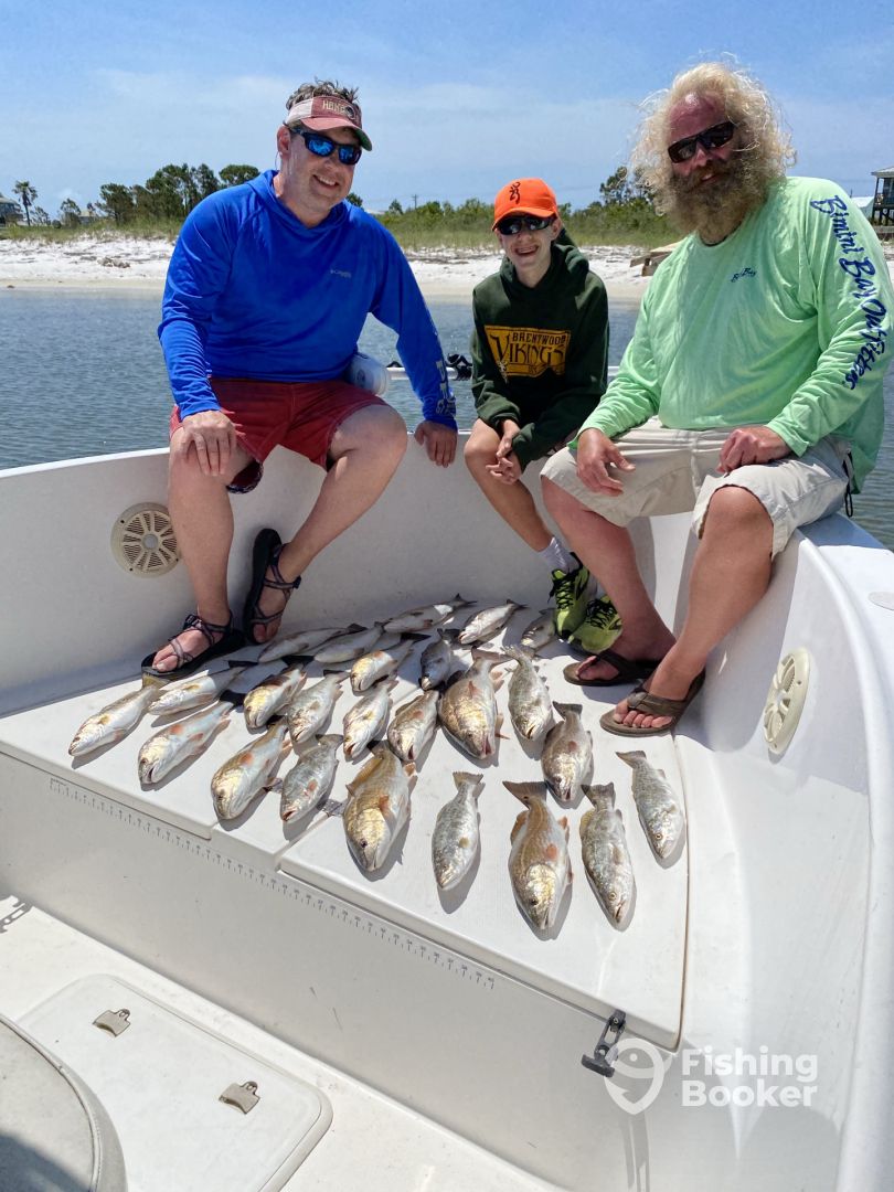 Very nice 3 man limits of Specks and Redfish.