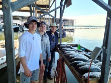 Non stop action on big stripers