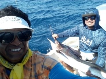 Happy client!! Marlin and mahi!!