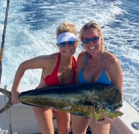 Friends share their mahi mahi