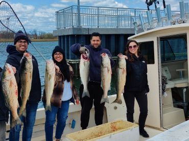 Abhishek and freinds striper trip