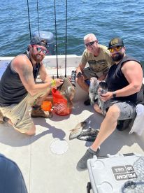 Fluke, seabass snd porgies