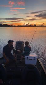 The weather is hot but the fishing is ev