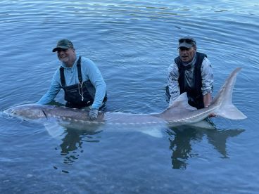 Winter Sturgeon Fishing with a