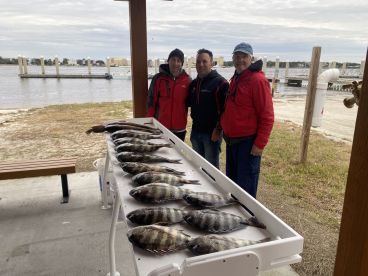 Cold, windy and more sheepshead.