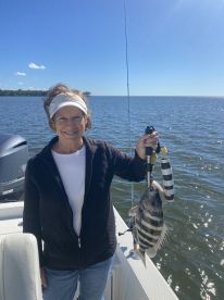 Cold water but sheepshead dont mind  