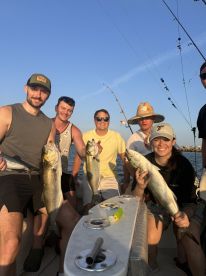 Big Bull Red Drum and Blue Fish 