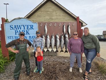 Hot salmon bite in door county!