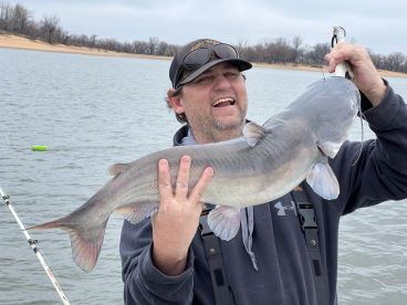 Catfish are goung good on Keystone lake.