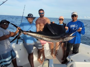 Again Sailfish on board