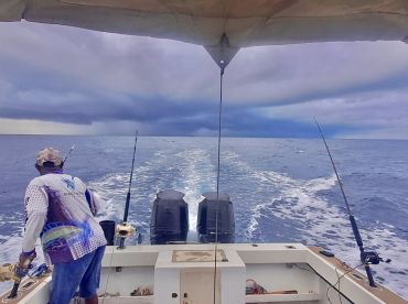 Bad weather, but still got 1 1\/2 Kingfish