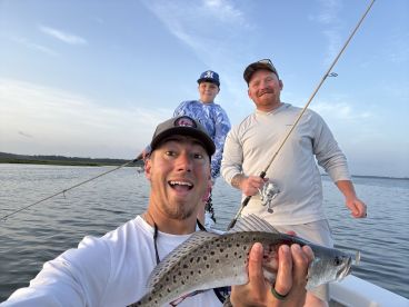 Father son fishing