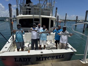 Great trip. Caught fish. Clean and large boat 