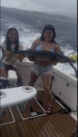 Caught a Wahoo. Cool Captain and 1st Mate.