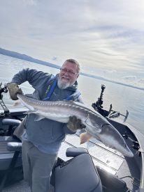 Sturgeon fishing with Mike 
