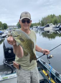 Dennis wanted to make sure we caught fish!