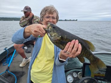Dennis wanted to make sure we caught fish!