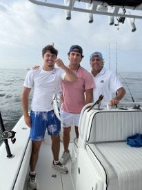 Wow ! We caught sharks ! Guys were thrilled 