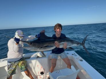 Got ourselves a marlin!