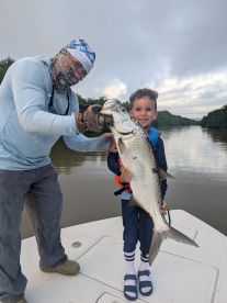 My 5 year old caught his first Tarpon!
