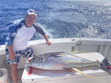 110 lb yellowfin tuna!