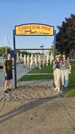 Great time fishing on Lake Michigan!