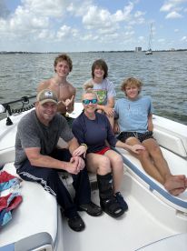 My boys are “hooked” on salt water fishing 