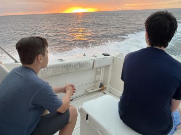 Great fishing, amazing food and the perfect sunset!