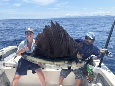 My grandson caught his first sailfish! 