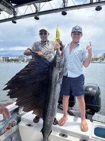 My grandson caught his first sailfish! 