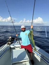 We caught mahi and barracuda