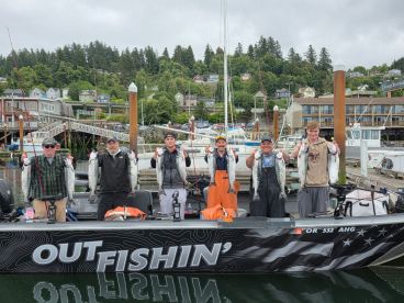 First time salmon fishing