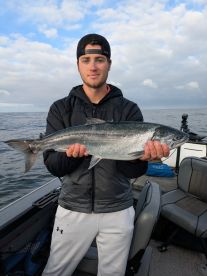 First time salmon fishing