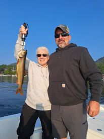 Wife caught first fish 