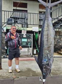Caught a 230 lb. Marlin - Thanks Captain John
