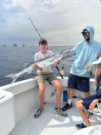 Our main objective was catching sailfish. We have two kids who each caught adult sailfish. We are having them mounted by Gray’s Taxidermy. Captain Tim, and deck hand Tom had the skill to know where to look for them and how to catch them.