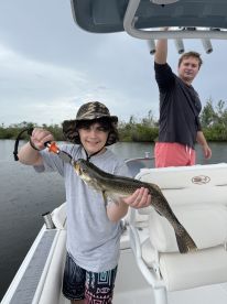 We caught a lot of fish.