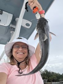 We caught a lot of fish.