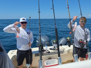 Our first fishing trip in big water