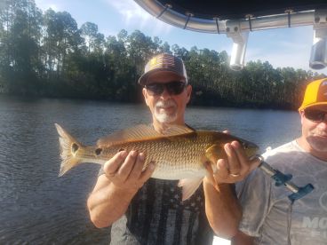 Right on the fish!