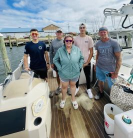 Caught fish AND saw dolphins!