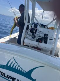 Grandpa and grandson fishing trip. 