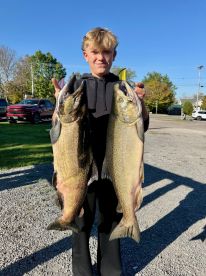 Capt. Wally got us on fish!