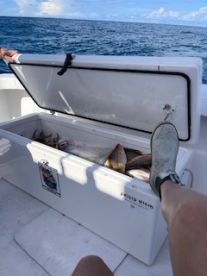 Captain. MaryAnn knows where the fish are!!!